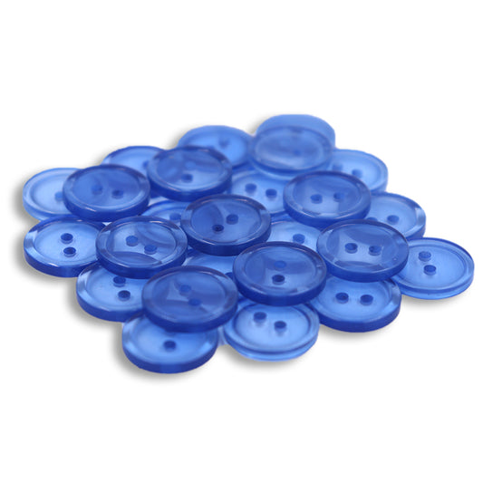 MOLLIES New Zealand / SULLIVANS Button 2-Hole Clear Blue