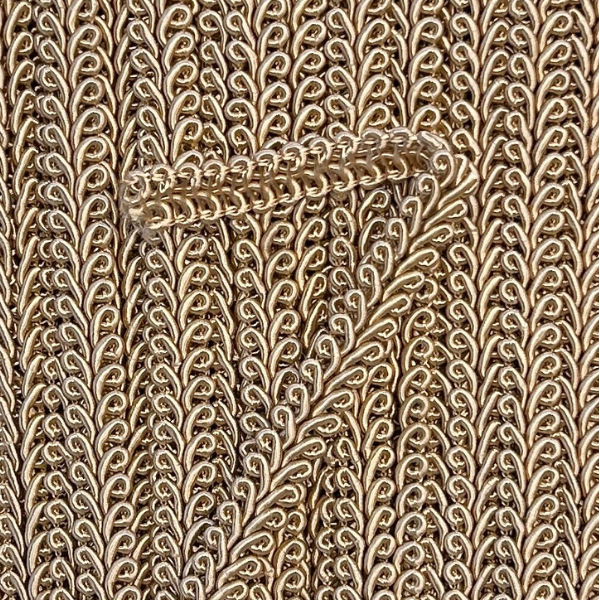 MOLLIES New Zealand / GIMP BRAID French 12mm Beige Gold Per meter