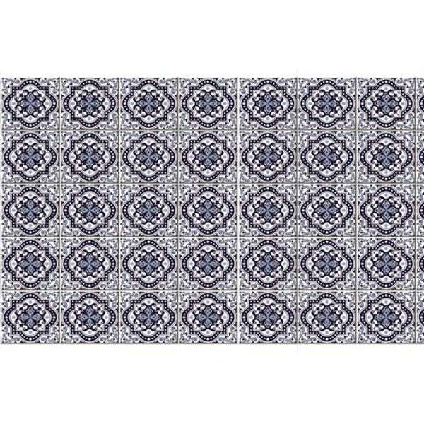 MOLLIES New Zealand / BOYLE Self Adhesive Vinyl Vintage Blue Tiles