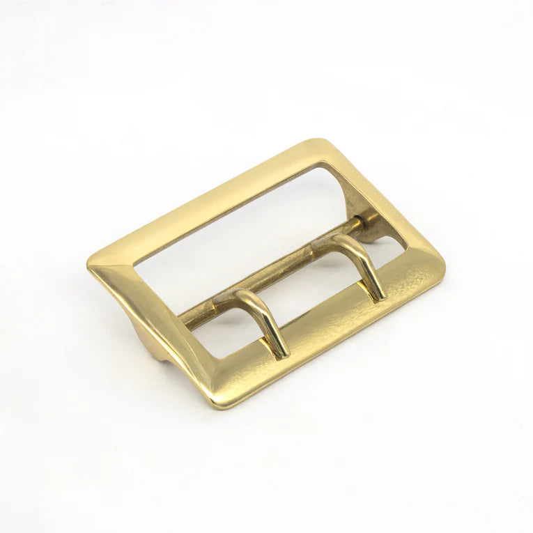 MOLLIES New Zealand / IVAN Sam Browne 2-Prong Center Bar Buckle Solid Brass 57mm (2-1 4")