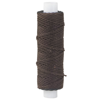 MOLLIES New Zealand / IVAN Waxed Polyester Thread Brown 0.9mm 22.9m