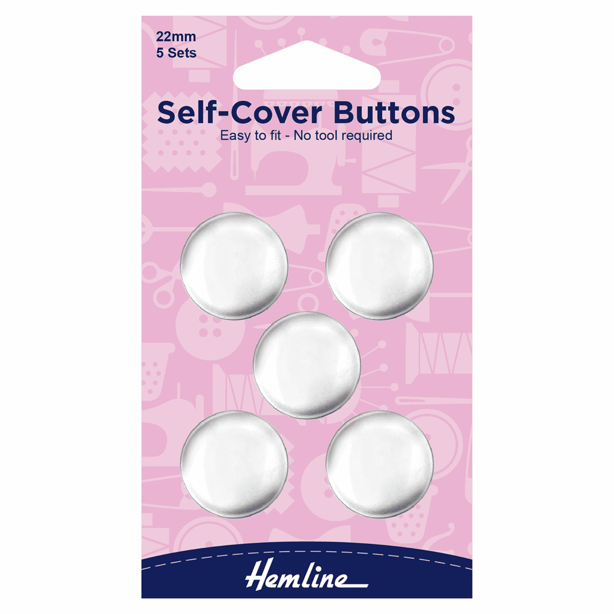 MOLLIES New Zealand / TRENDY TRIMS Self Cover Buttons 22mm 5PK