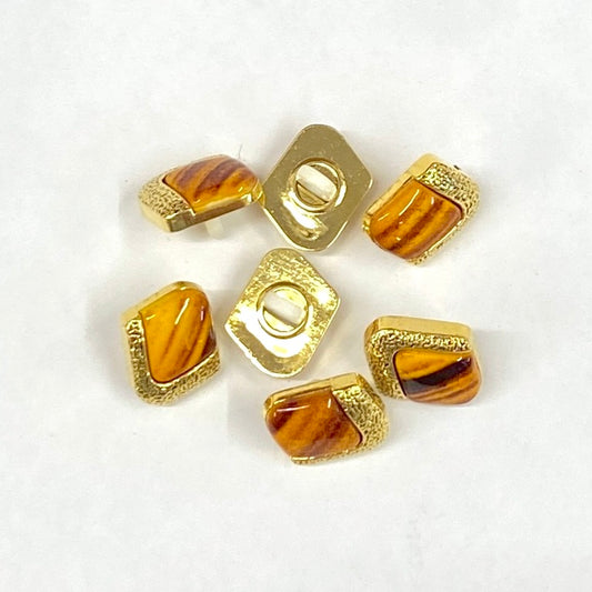 MOLLIES New Zealand / SULLIVANS Button Shanked Gold/Amber