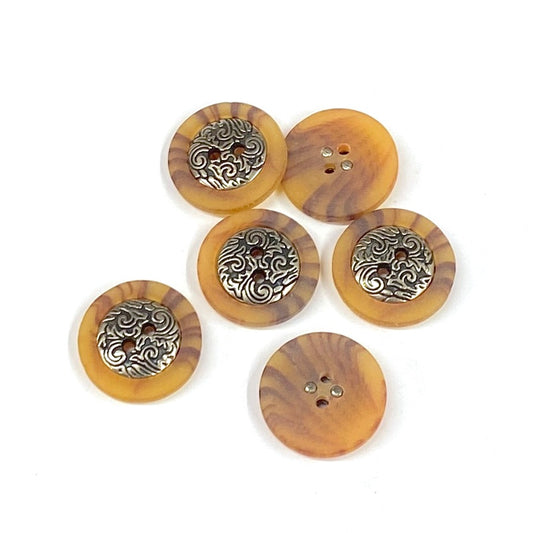 MOLLIES New Zealand / SULLIVANS Button 2-Hole Metal / Brown