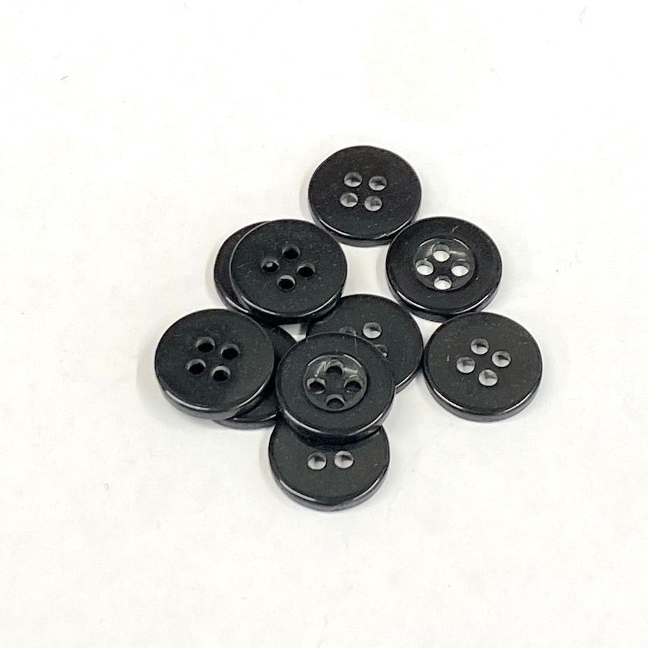 MOLLIES New Zealand / SULLIVANS Button 4-Hole Charcoal