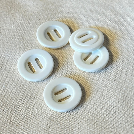 MOLLIES New Zealand / SULLIVANS Button T-Bar White 26mm