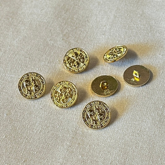 MOLLIES New Zealand / SULLIVANS Button Shanked Gold 15mm