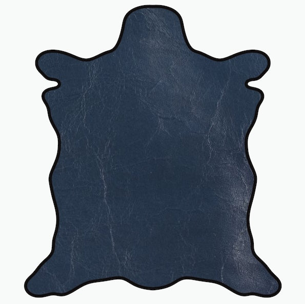 MOLLIES New Zealand / LEATHER Chrome Tanned Calfskin Hide 1oz Navy Blue