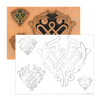 MOLLIES New Zealand / MAKERAID Embossed Pattern Celtic Designs #1