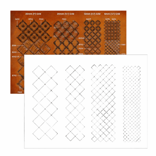 MOLLIES New Zealand / MAKERAID Embossed Pattern Stamping Grids