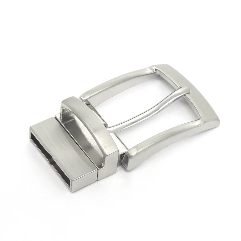 MOLLIES New Zealand / IVAN Reversible End Bar Buckle Brushed Nickel 30mm (1-3 16")