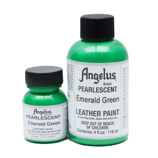 MOLLIES New Zealand / ANGELUS Acrylic Leather Paint Emerald Green Pearlescent