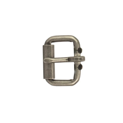 MOLLIES New Zealand / IVAN End Bar Roller Buckle Antique Nickel 25mm (1")