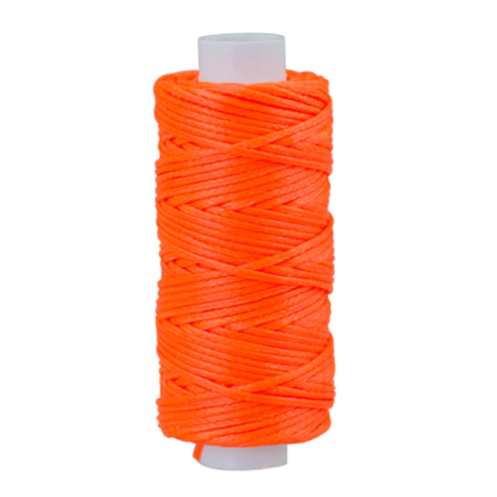 MOLLIES New Zealand / IVAN Waxed Polyester Thread Florescent Orange 1.0mm 22.8m