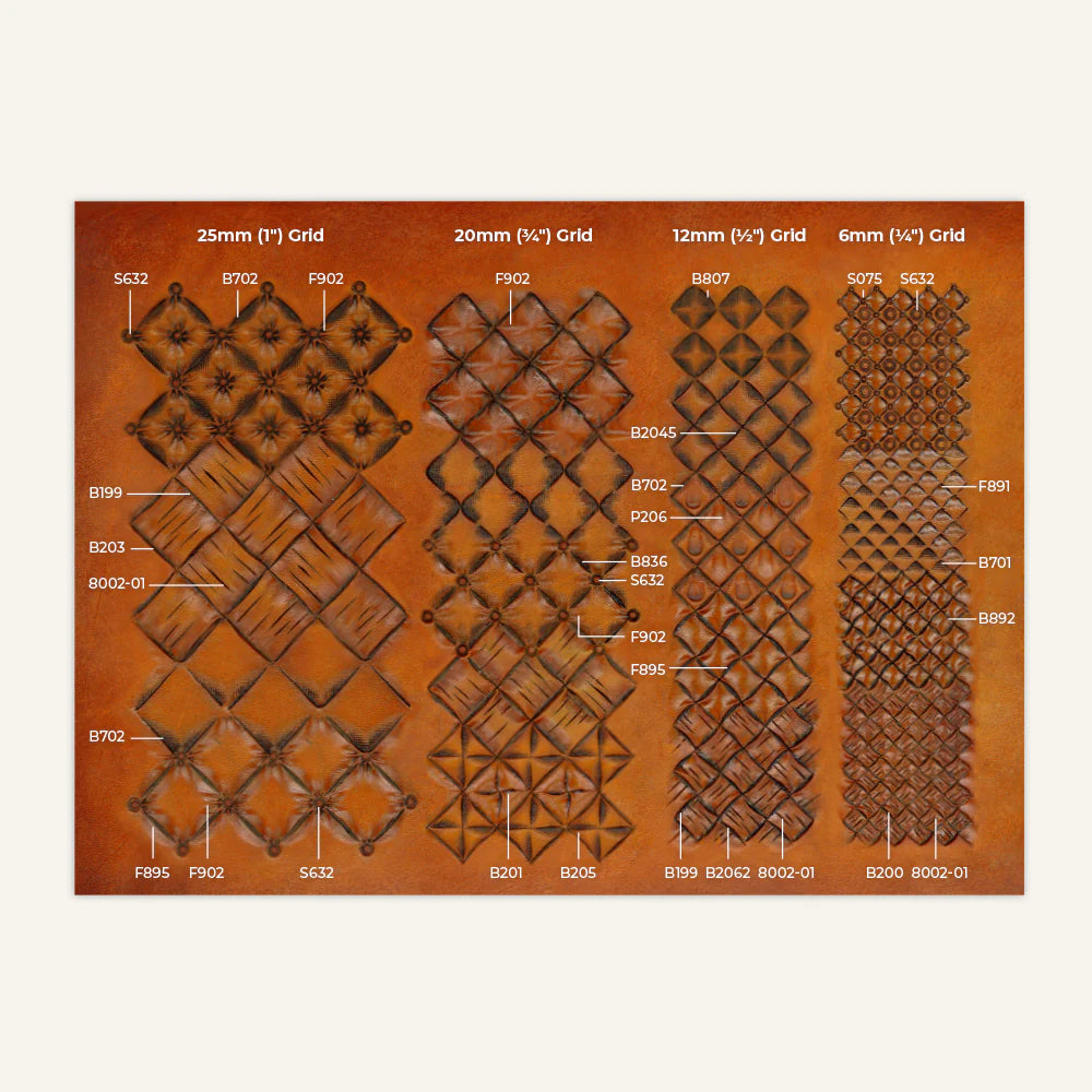 MOLLIES New Zealand / MAKERAID Embossed Pattern Stamping Grids