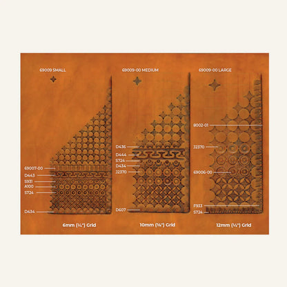 MOLLIES New Zealand / MAKERAID Embossed Pattern Geometric Stamping Grids