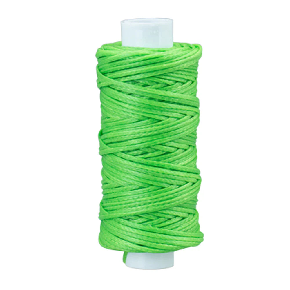 MOLLIES New Zealand / IVAN Waxed Polyester Thread Florescent Green 1.0mm 22.8m