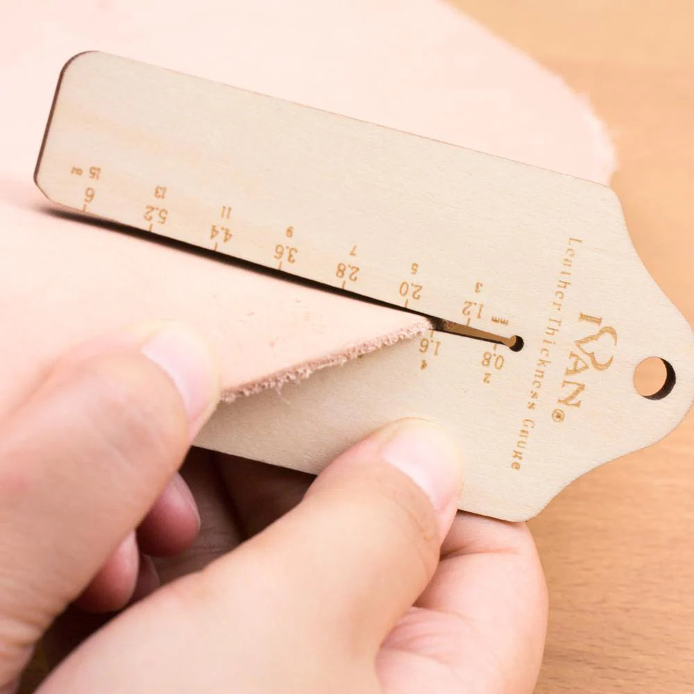 MOLLIES New Zealand / IVAN Wooden Leather Thickness Gauge