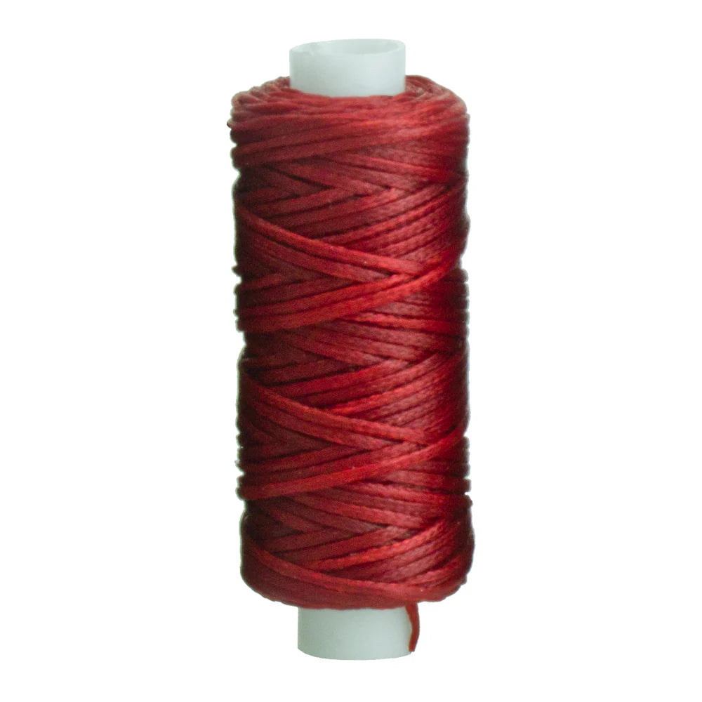 MOLLIES New Zealand / IVAN Waxed Polyester Thread Red 1.0mm 22.8m