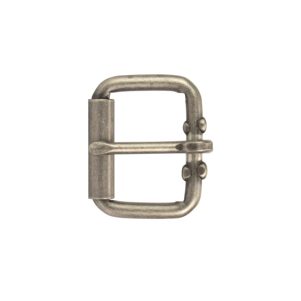 MOLLIES New Zealand / IVAN End Bar Roller Buckle Antique Nickel 34mm (1-1 4")