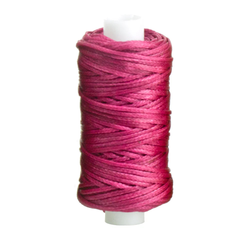 MOLLIES New Zealand / IVAN Waxed Polyester Thread Pink 1.0mm 22.8m