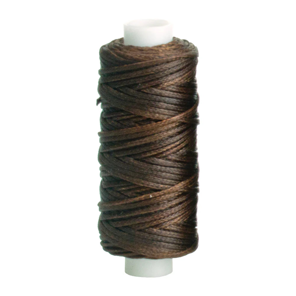 MOLLIES New Zealand / IVAN Waxed Polyester Thread Brown 1.0mm 22.8m