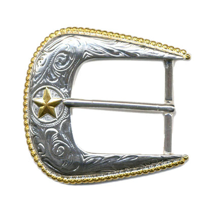 MOLLIES New Zealand / IVAN Ranger Star Buckle Silver Plated Gold Plated 38mm (1-1 2")