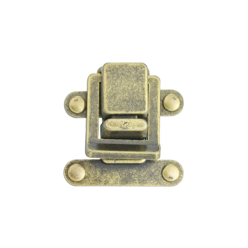 MOLLIES New Zealand / IVAN Flip Lock Clasp Antique Brass 40mm