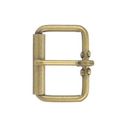 MOLLIES New Zealand / IVAN End Bar Roller Buckle Antique Brass 45mm (1-3 4")