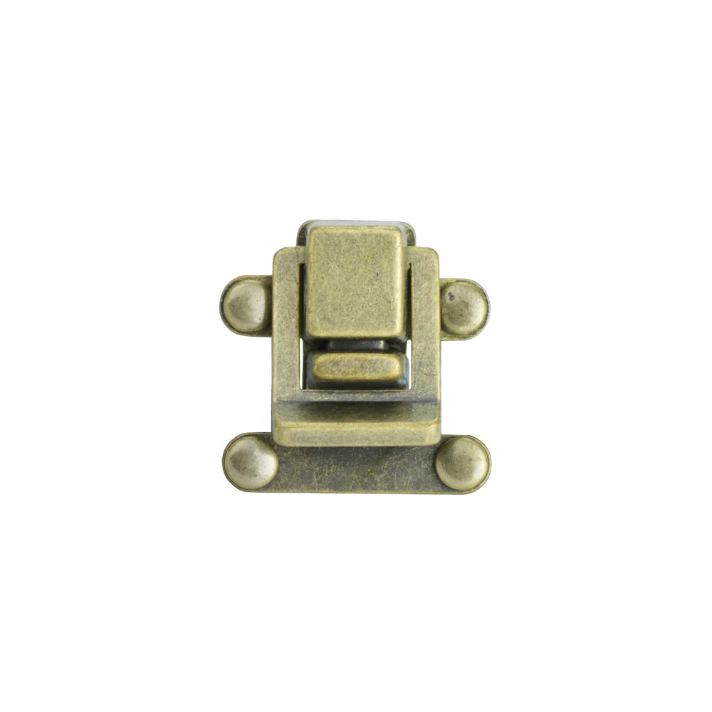 MOLLIES New Zealand / IVAN Flip Lock Clasp Antique Brass 30mm