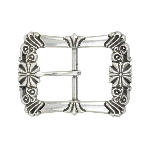 MOLLIES New Zealand / IVAN Hector Center Bar Buckle Antique Silver 38mm (1-1 2")