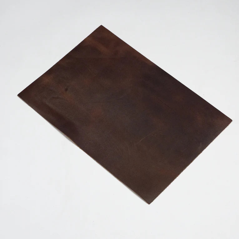 MOLLIES New Zealand / LEATHER Horween Derby / Cut Panel Brown Nut B4 4-5 oz