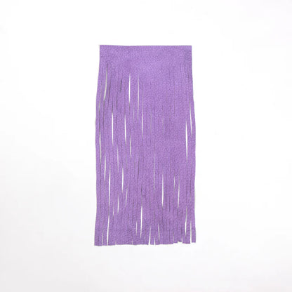 MOLLIES New Zealand / SUEDE Pigskin Split Fringe / Precut Purple