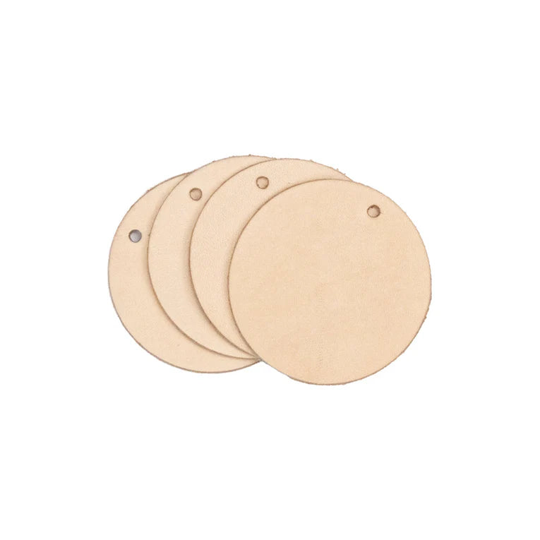 MOLLIES New Zealand / LEATHER Veg Tan Round 4PK 4-5oz