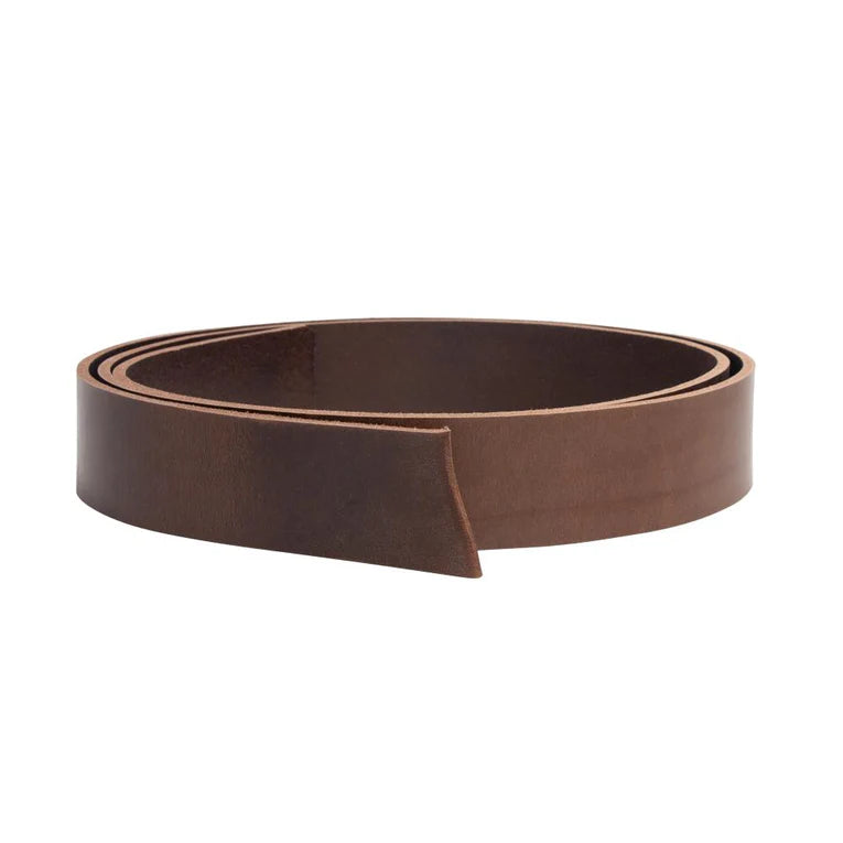 MOLLIES New Zealand / LEATHER Veg Tan Belt Strip Brown 38mm (1-1 2") 9-10oz