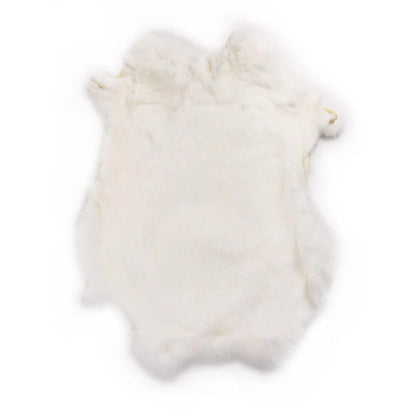 MOLLIES New Zealand / RABBIT SKIN Natural / Whole Hide White