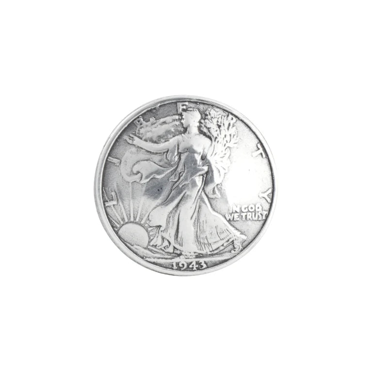 MOLLIES New Zealand / IVAN Dollar Concho Liberty Antique Silver 30mm (1-1 4")