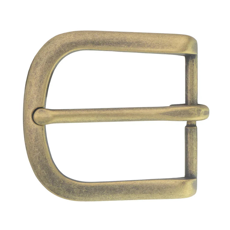 MOLLIES New Zealand / IVAN Utica End Bar Buckle Antique Brass 38mm (1-1 2")