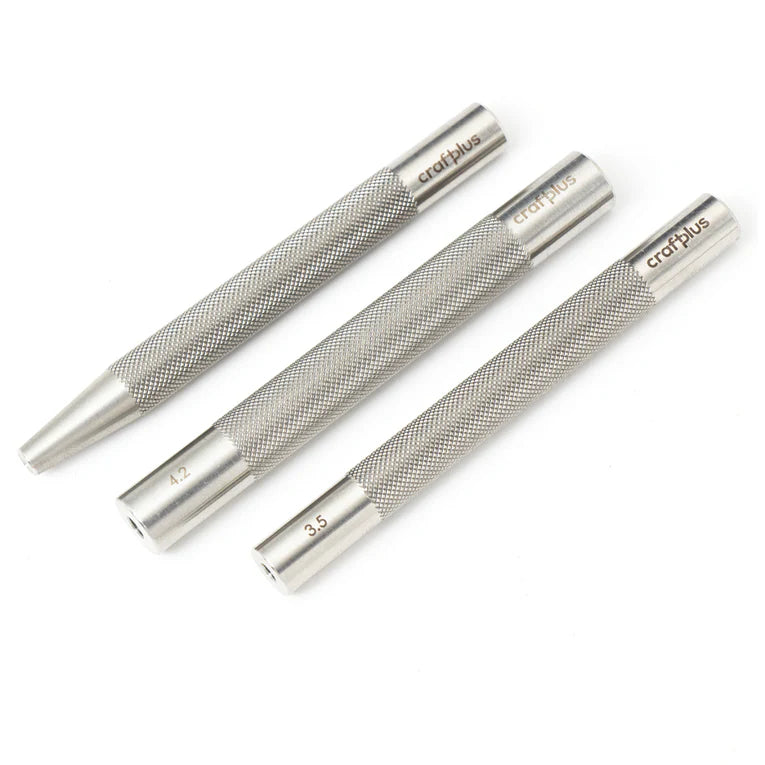 MOLLIES New Zealand / CRAFTPLUS Stainless Rivet & Burr Setter Set 3 Pack Set