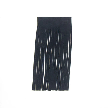 MOLLIES New Zealand / SUEDE Pigskin Split Fringe / Precut Black