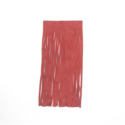 MOLLIES New Zealand / SUEDE Pigskin Split Fringe / Precut Red