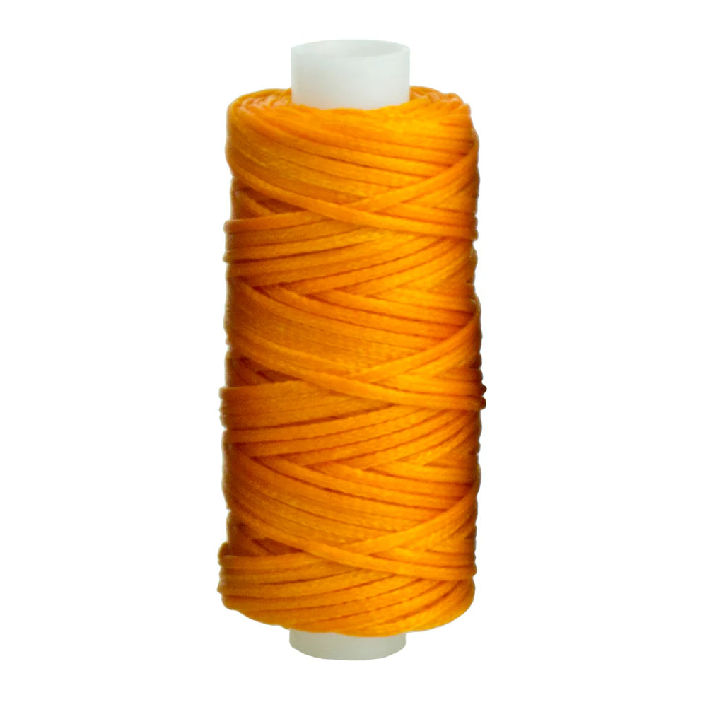 MOLLIES New Zealand / IVAN Waxed Polyester Thread Orange 1.0mm 22.8m