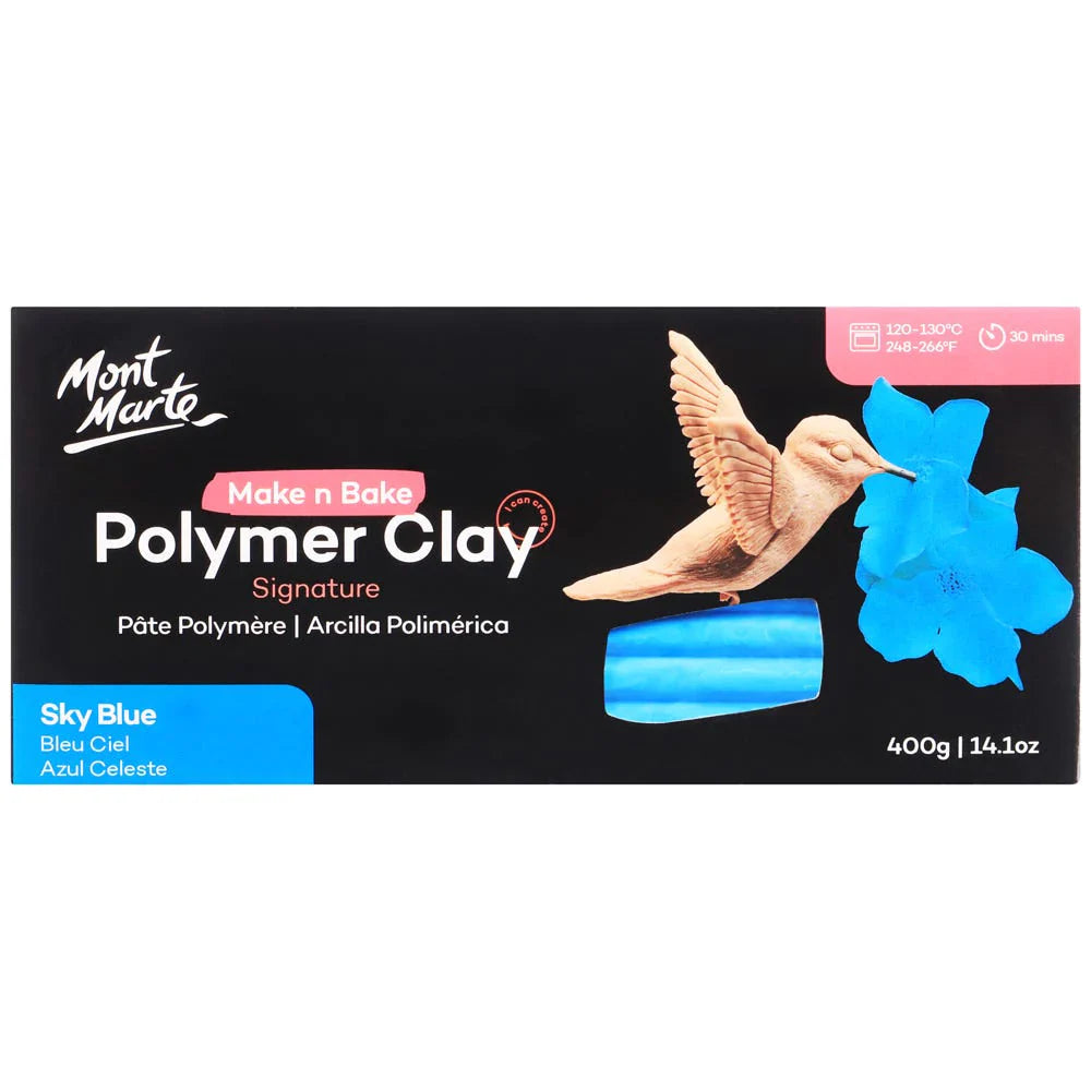 MOLLIES New Zealand / MONT MARTE Make n Bake Polymer Clay 400gm Sky Blue