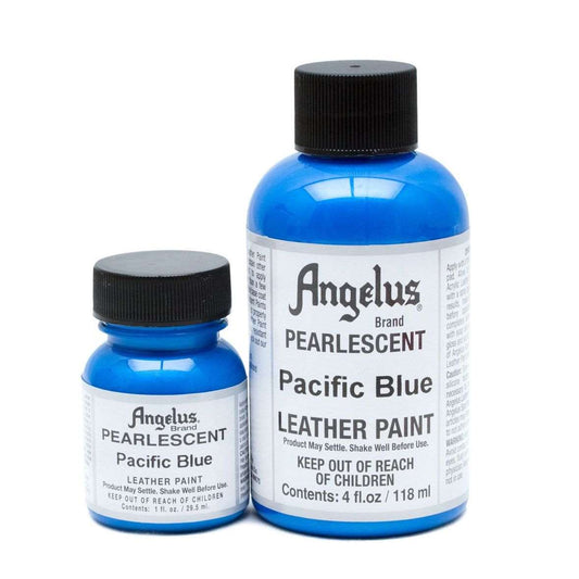 MOLLIES New Zealand / ANGELUS Acrylic Leather Paint Pacific Blue Pearlescent