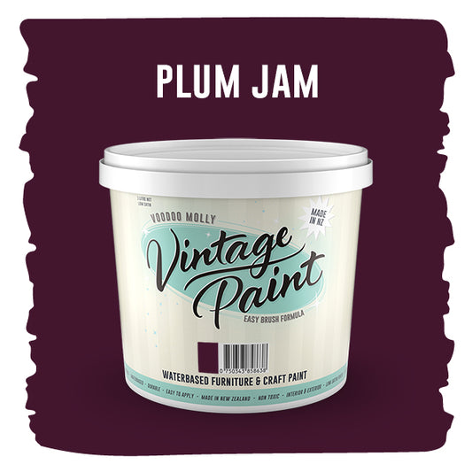 MOLLIES New Zealand / Vintage Paint Plum Jam (ER) 1 Litre