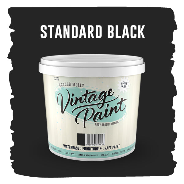 MOLLIES New Zealand / Vintage Paint Standard Black 1 Litre