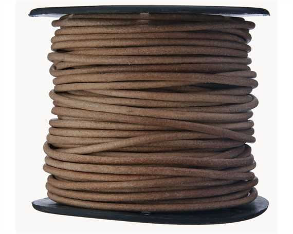 MOLLIES New Zealand / BASICS Leather Thonging 2mm Per Meter Natural