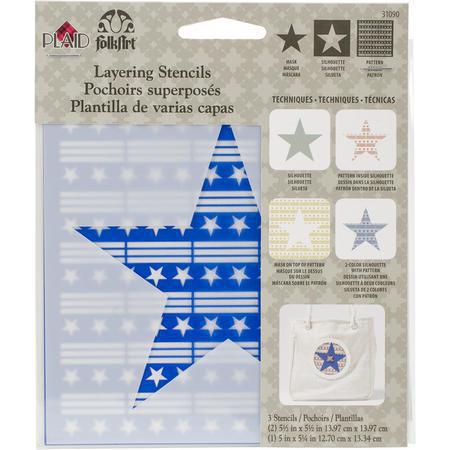 MOLLIES New Zealand / FOLKART Stencil Layering Stars