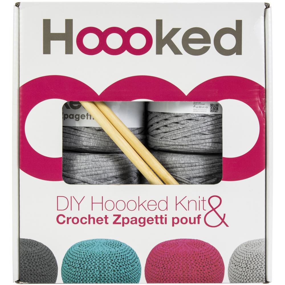 MOLLIES New Zealand / HOOOKED Pouf Kit Silver Grey