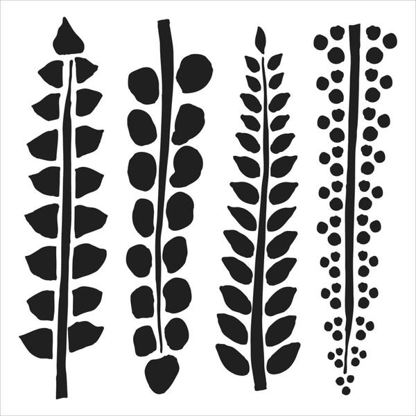 MOLLIES New Zealand / TCW Stencil Four Ferns